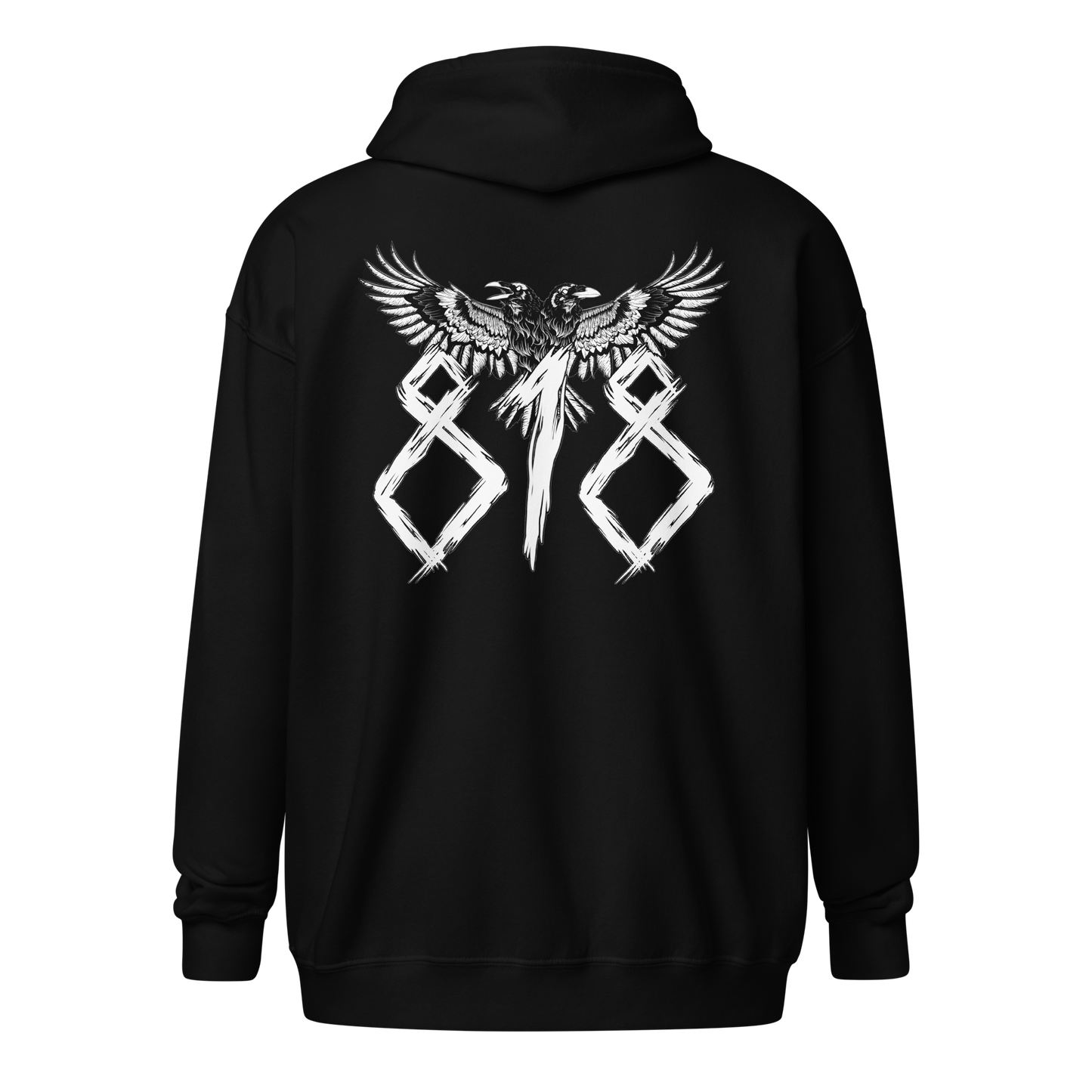 818 Raven Zip-up Hoodie