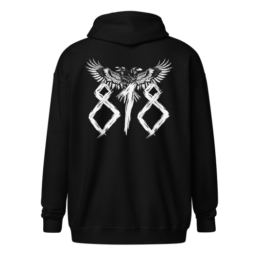 818 Raven Zip-up Hoodie